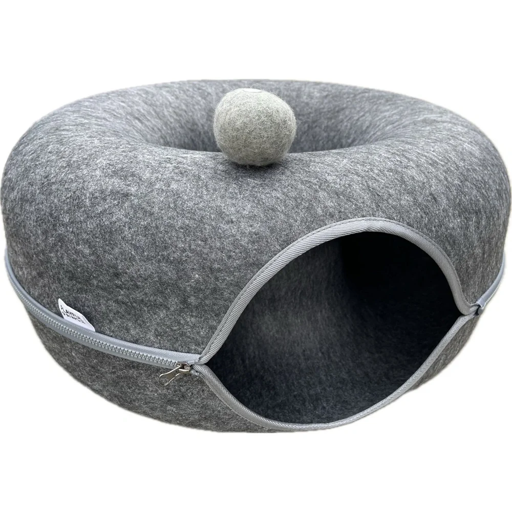 Large Cat Tunnel Bed for Cats, Scratch Resistant